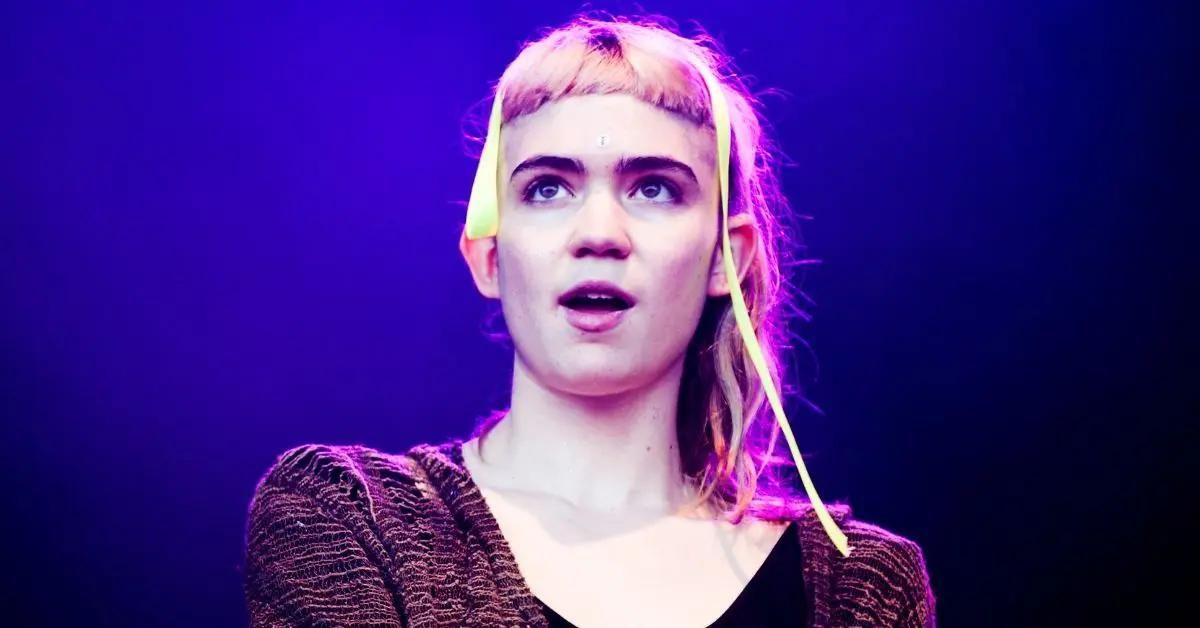 grimes performing on stage