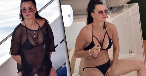 Kyle Richards Cut Out Bikini Butt