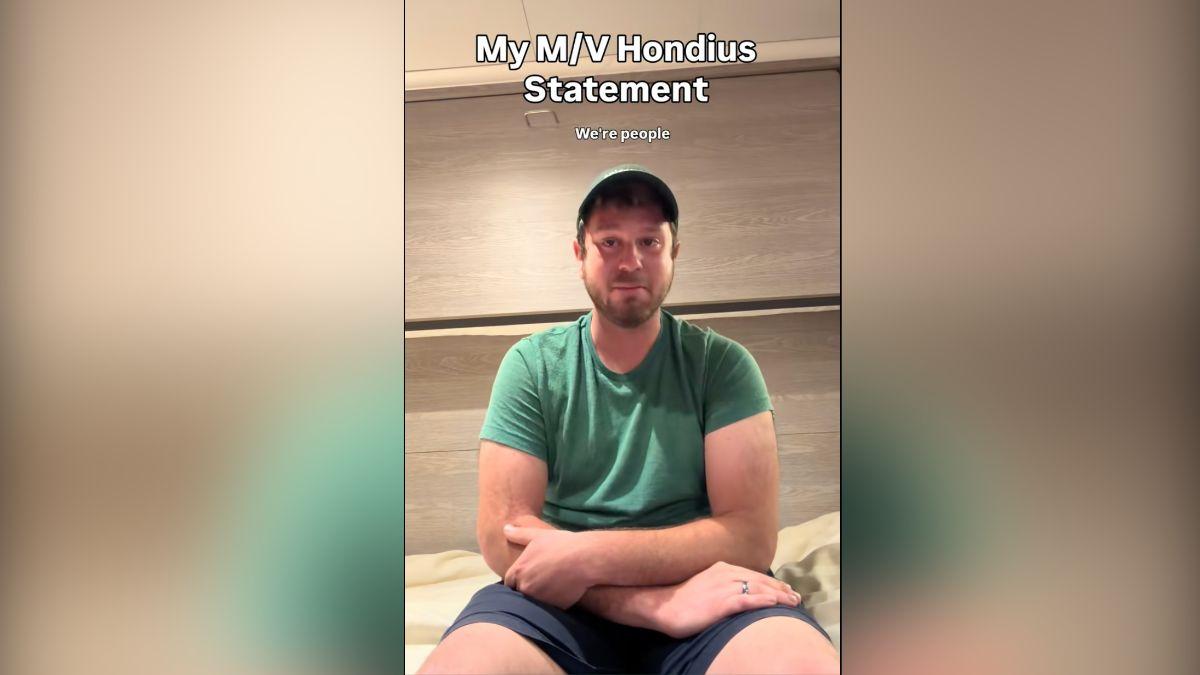 Stranded passenger Jake Rosmarin give an update from the ship.