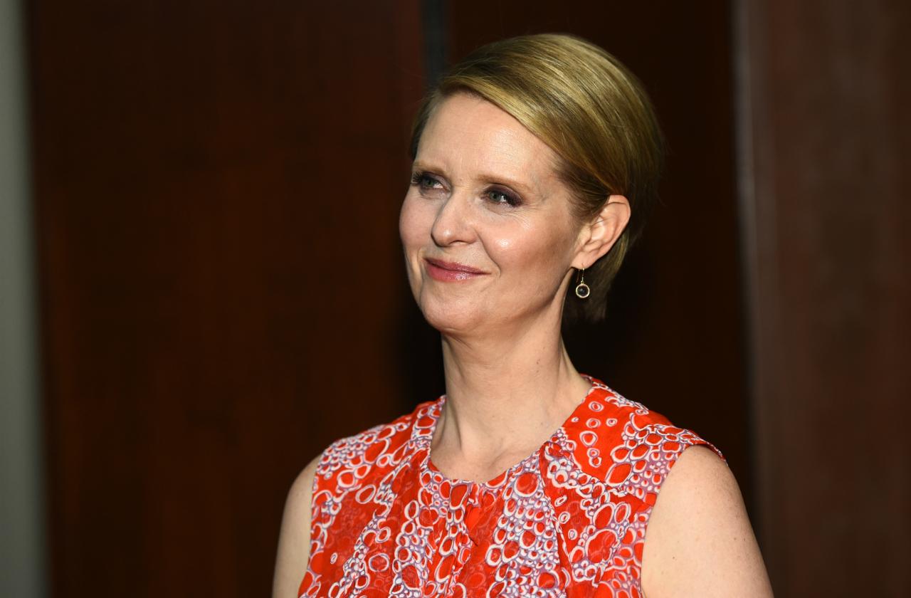 Cynthia Nixon with Makeup proves that she is just lovely.