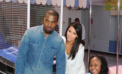 //kim kardashian kanye west childrens hospital los angeles