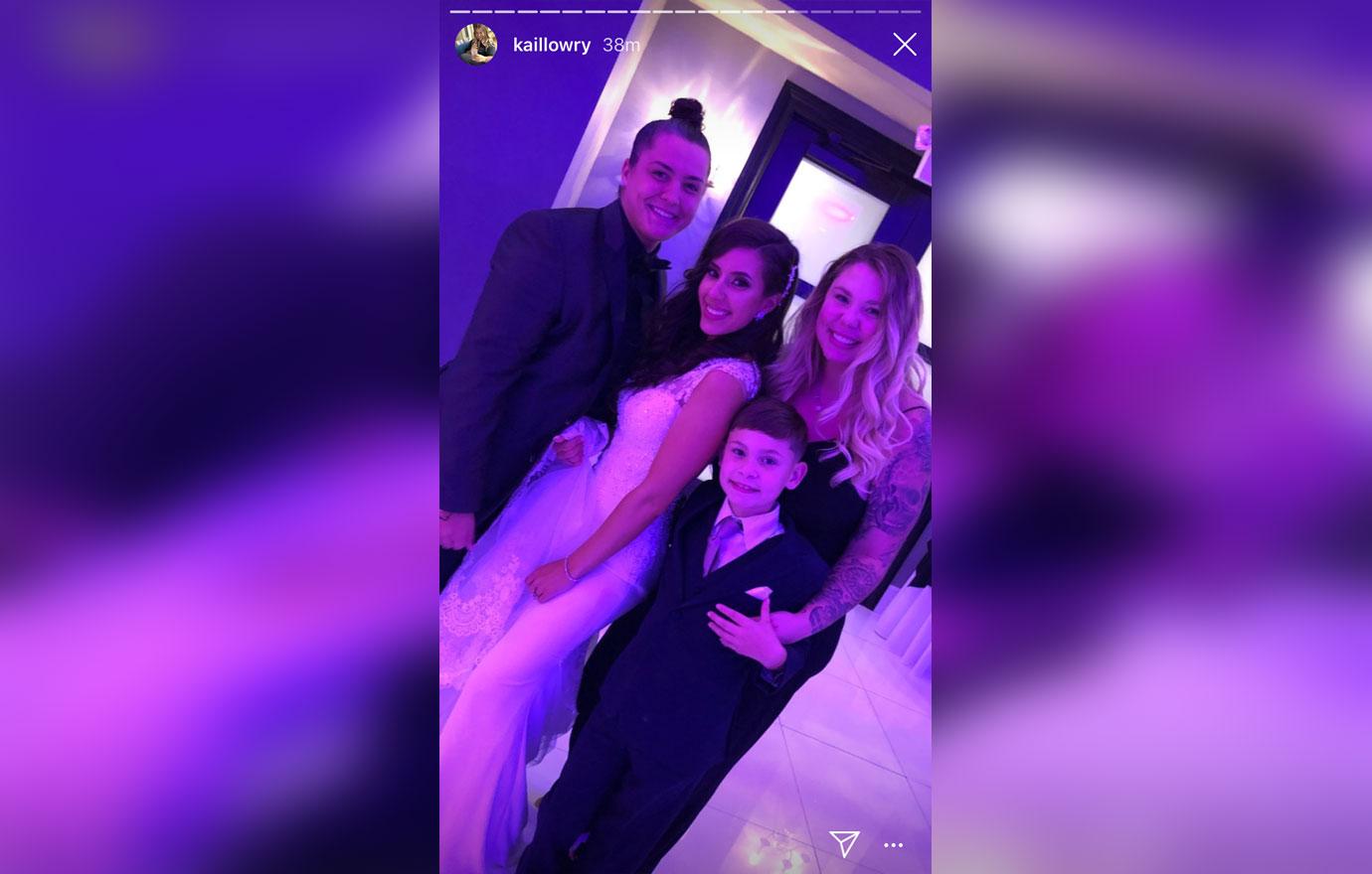 kailyn lowry attends jo rivera wedding teen mom 2