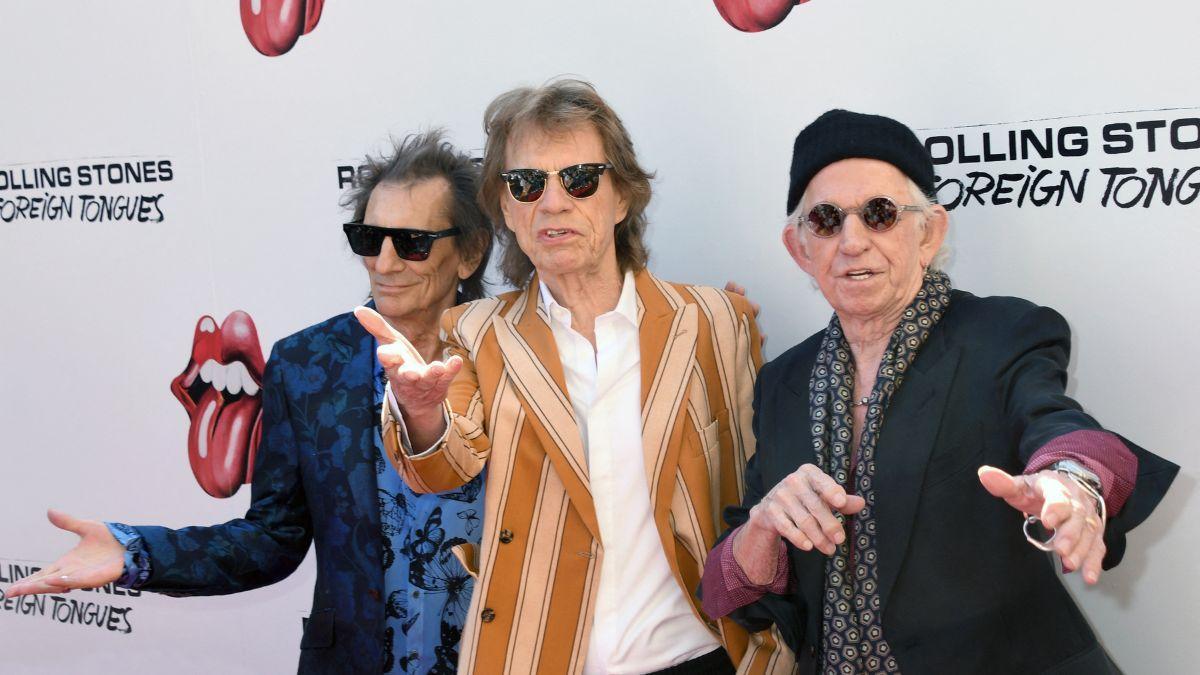 Photo of Ronnie Wood, Mick Jagger and Keith Richards