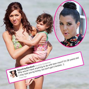 Teen Mom Farrah Abraham says Kourtney Kardashian should have learned from  Teen Mom to not get pregnant again *