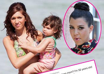 //farrah abraham kourtney kardashian teen mom baby twitter war