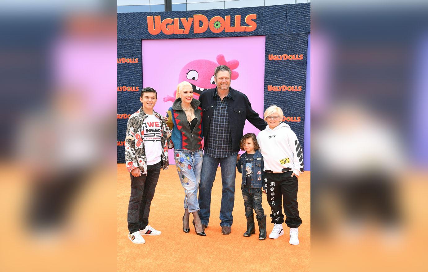 Gwen Stefani And Sons Attend Movie Premiere With Blake Shelton