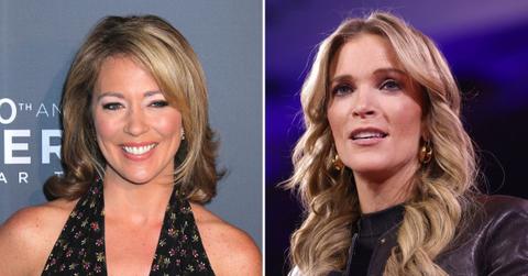 A photo of Brooke Baldwin alongside a photo of Megyn Kelly