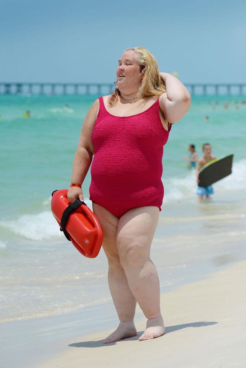 Fat celebs at beach