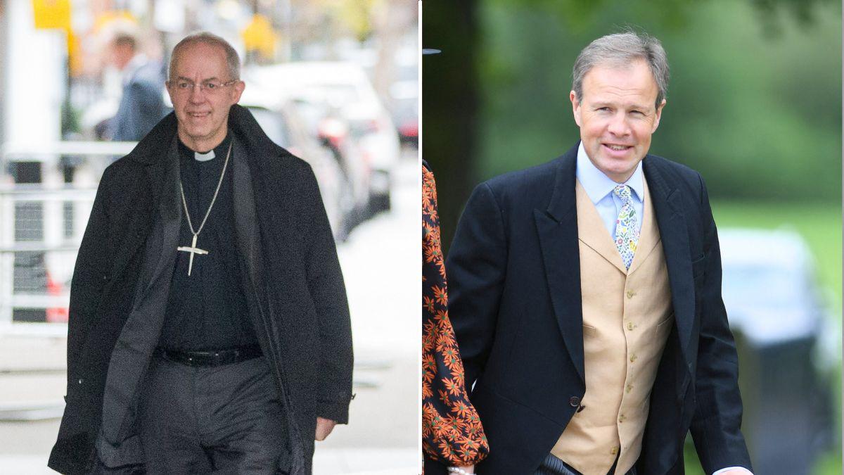 Split photos of Justin Welby and Tom Bradby
