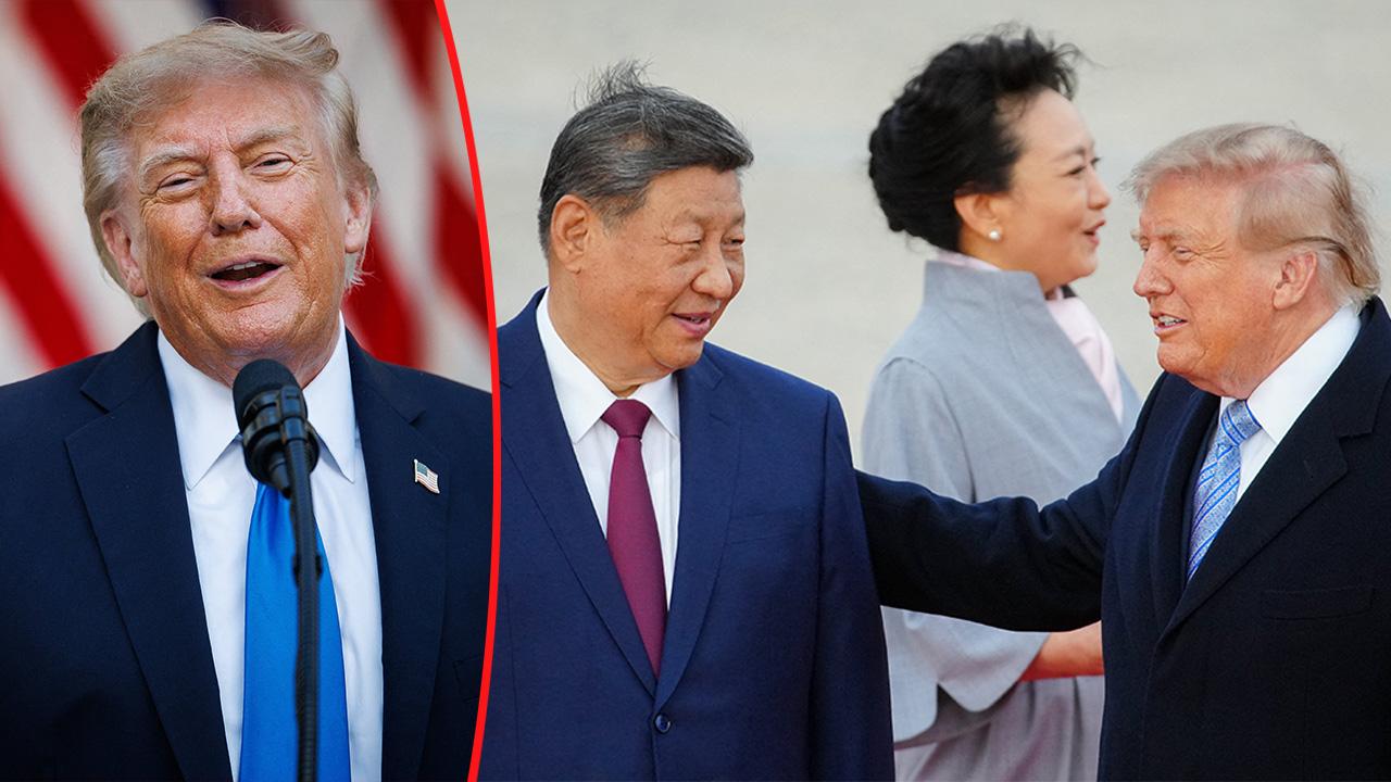 Photo of Donald Trump, Xi Jinping