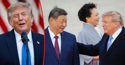 Photo of Donald Trump, Xi Jinping