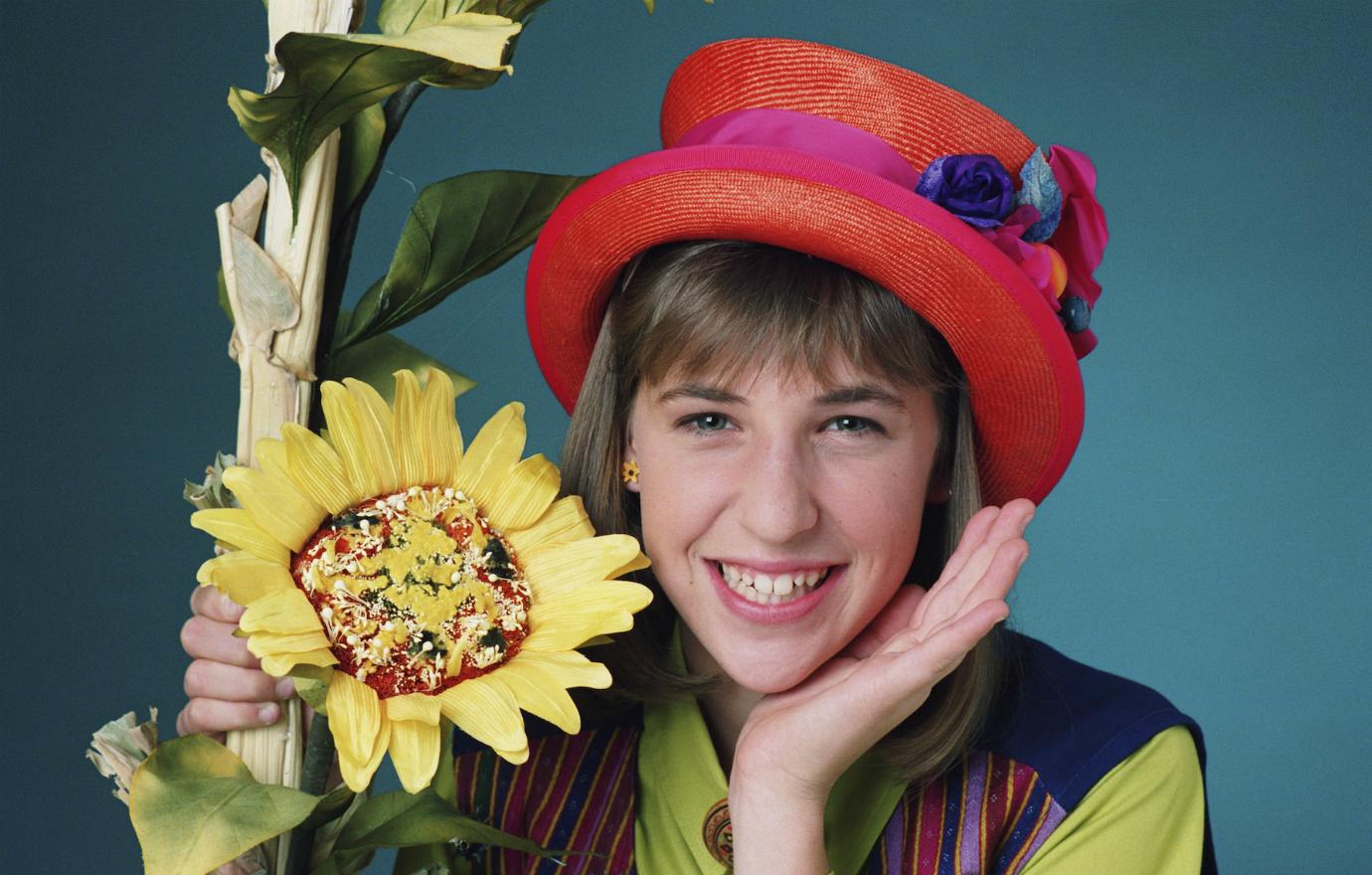 Mayim Bialik appeared in an NBC promotional photo in support of her title role on the show that made her a household name, Blossom.