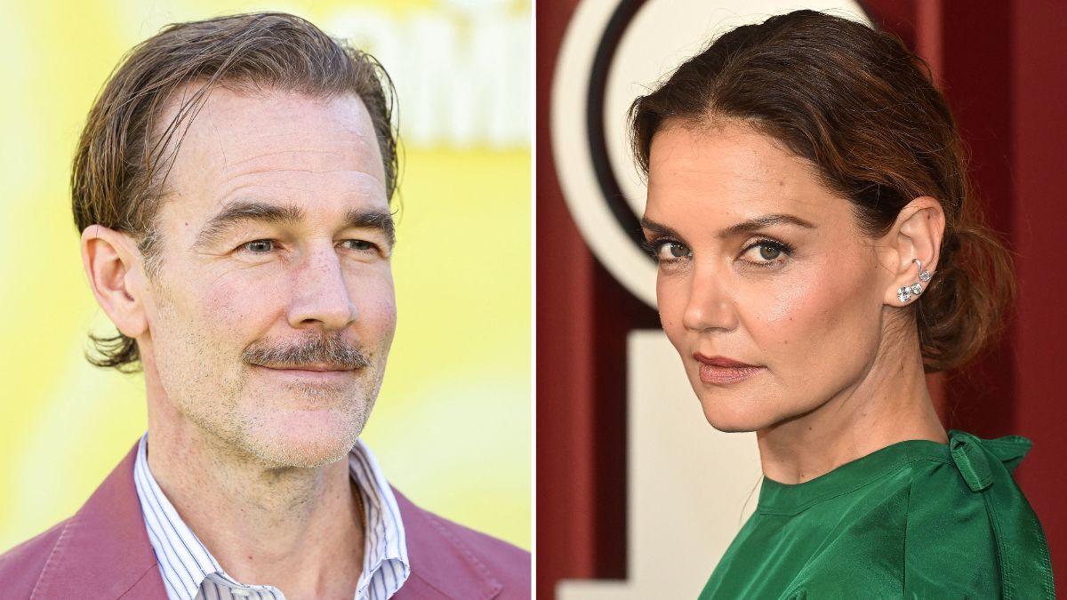 picture of James Van Der Beek and Katie Holmes