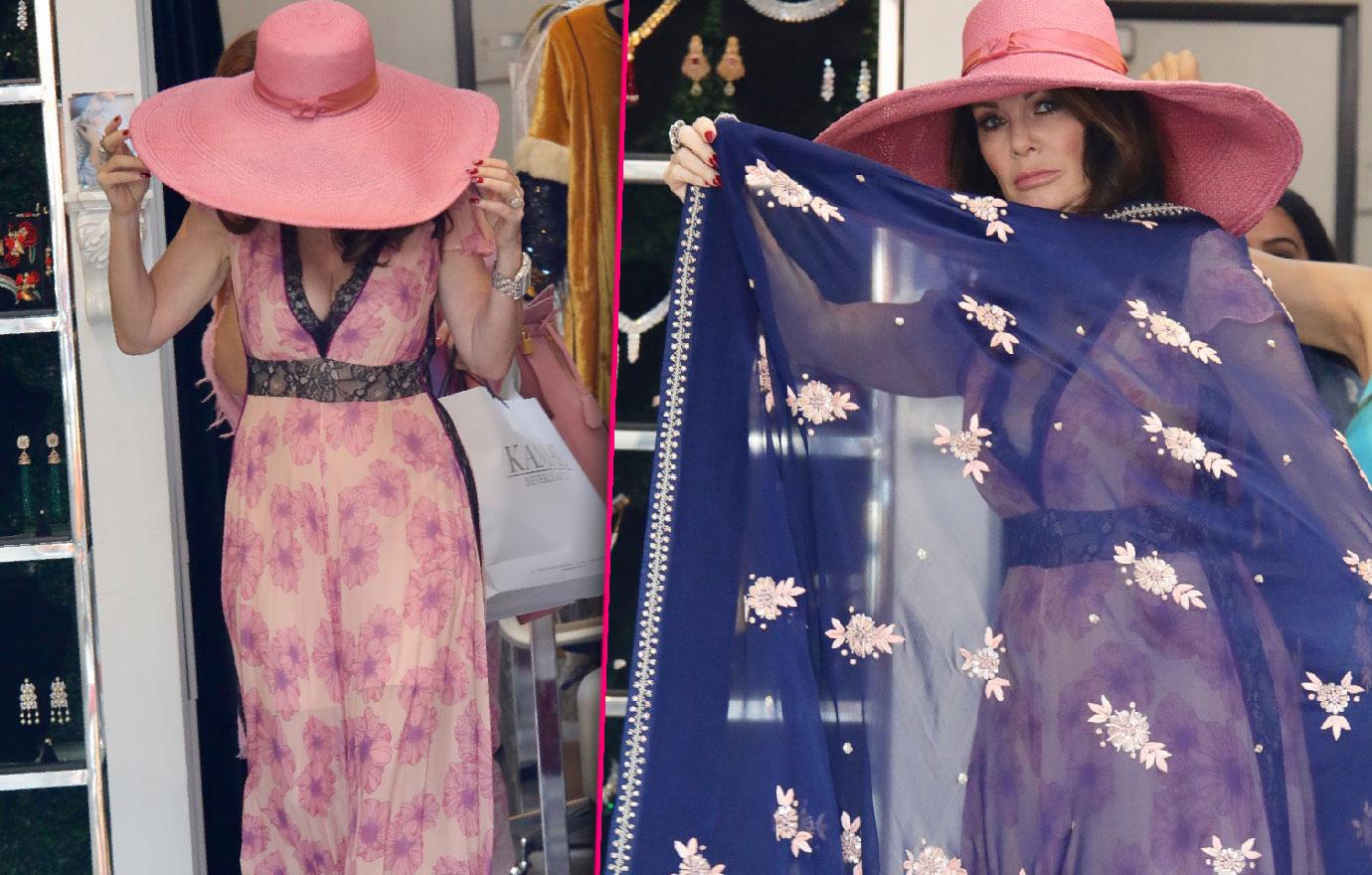 Lisa Vanderpump Models Sarong