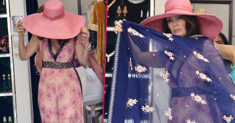 Lisa Vanderpump Models Sarong