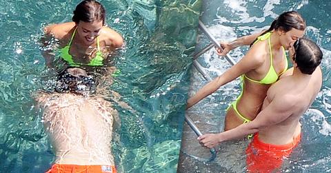 //bradley cooper irina shaky bikini make out beach Italy pp