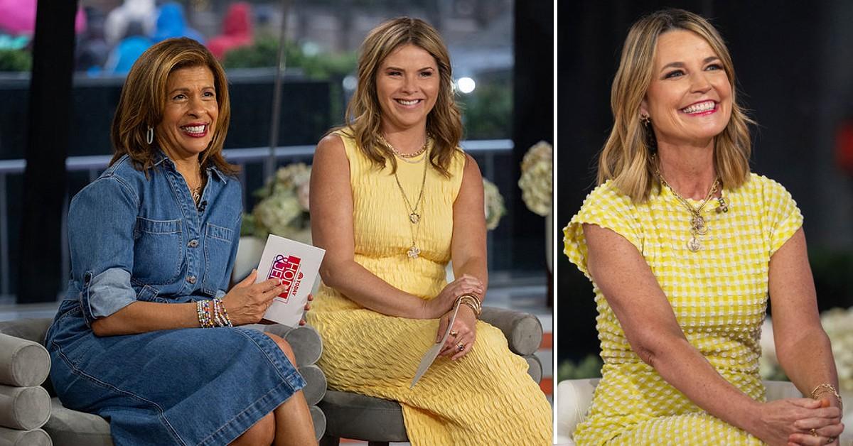 Composite photo of Hoda Kotb, Jenna Bush Hager and Savannah Guthrie.