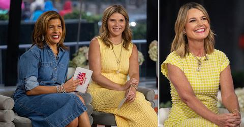 Composite photo of Hoda Kotb, Jenna Bush Hager and Savannah Guthrie.