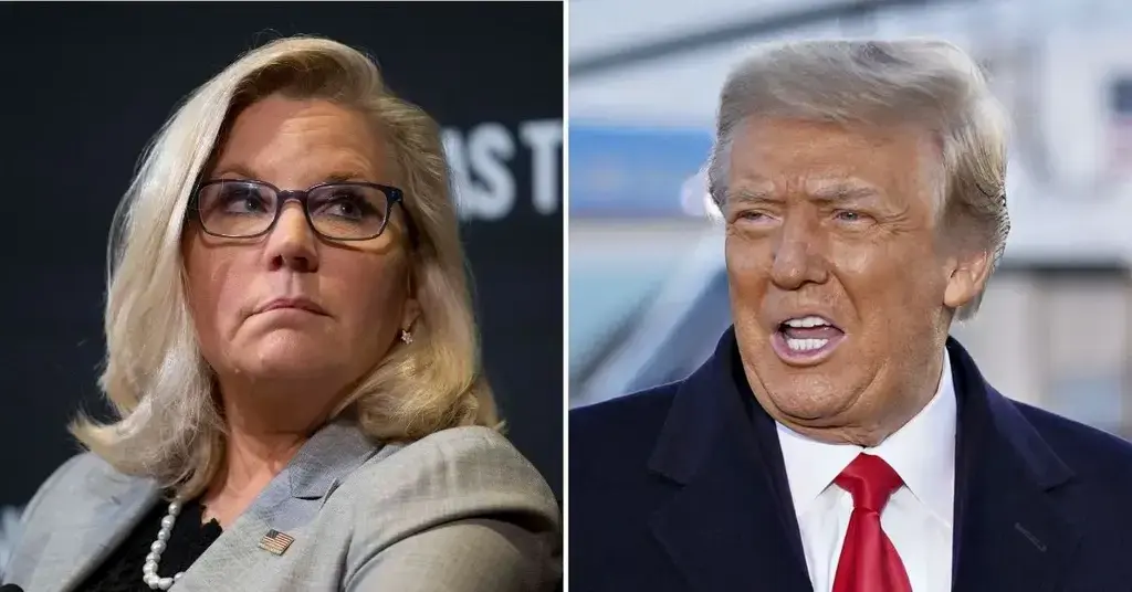 donald trump doubles down liz cheney locked up scathing response