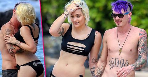 Paris Jackson Boyfriend Michael Snoddy Bikini Beach Makeup PDA Maui Pics