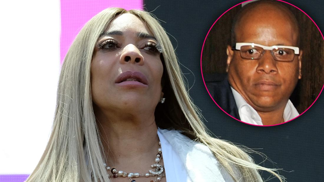 Wendy Williams Looking Upset Inset of Kevin Hunter Looking Guilty