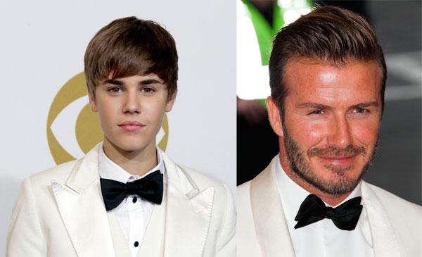 //justin bieber mirrors david beckham