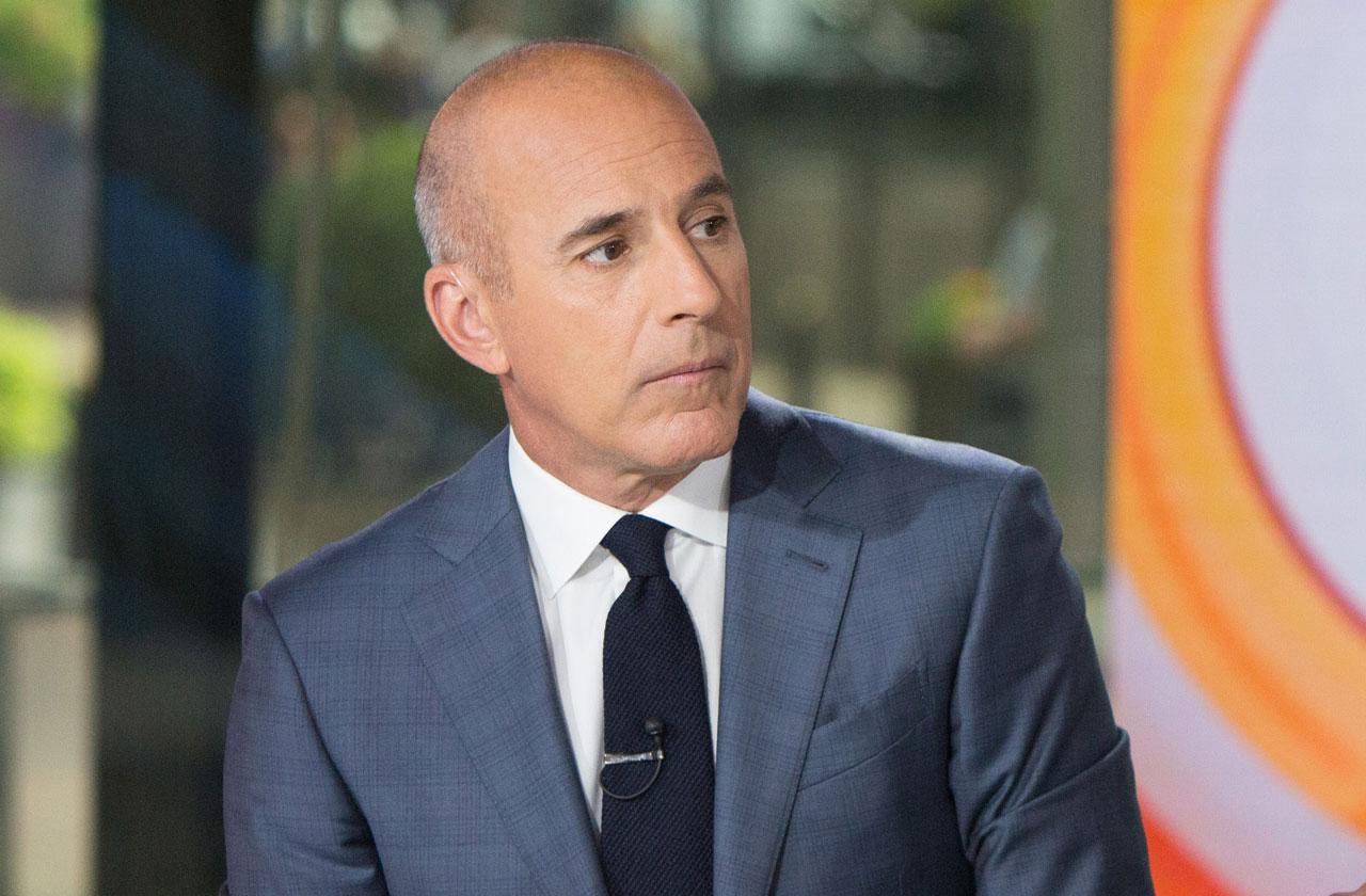 //matt lauer flees home pp