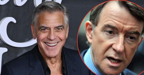 Split photo of George Clooney and Lord Peter Mandelson