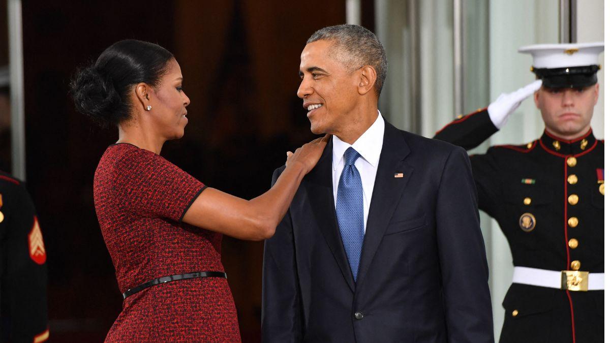 Photo of Michelle and Barack Obama