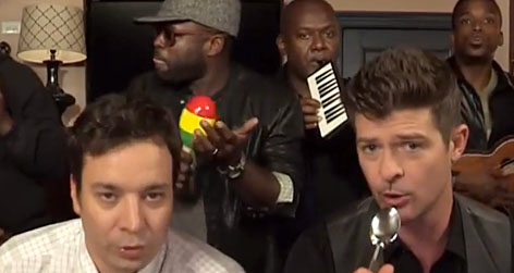 //jimmy fallon robin thicke square
