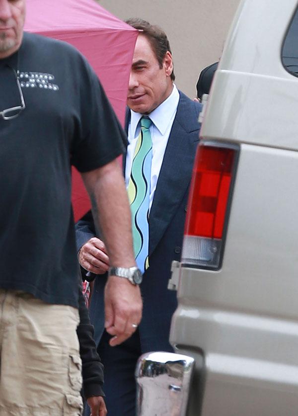 John Travolta 'American Crime Story' Set