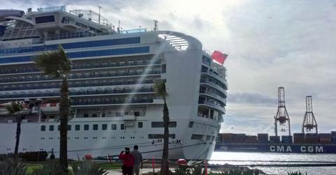 Cruise Ship In Port Of Ensenada Mexico