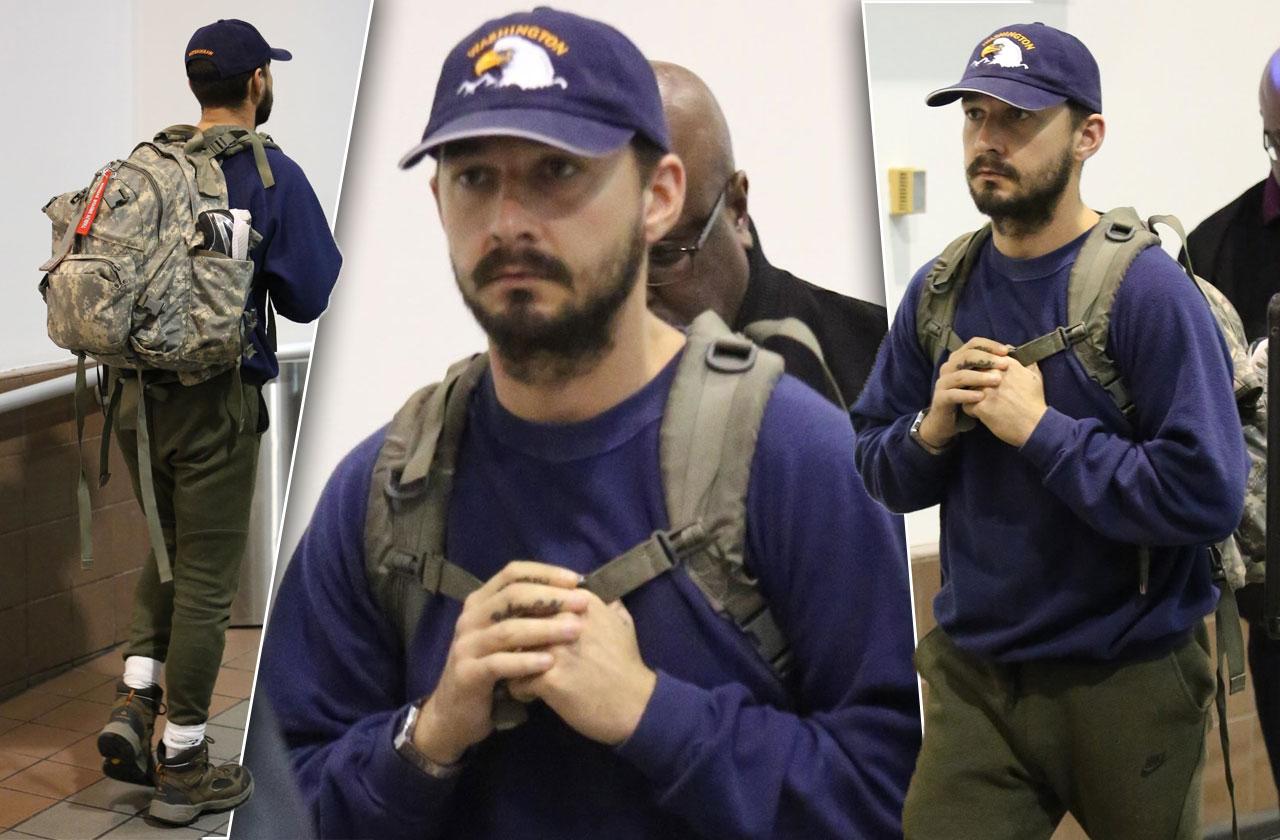 Shia LaBeouf LAX Airport After Georgia Court