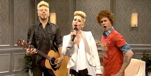 //miley billy ray cyrus justin bieber snl wide