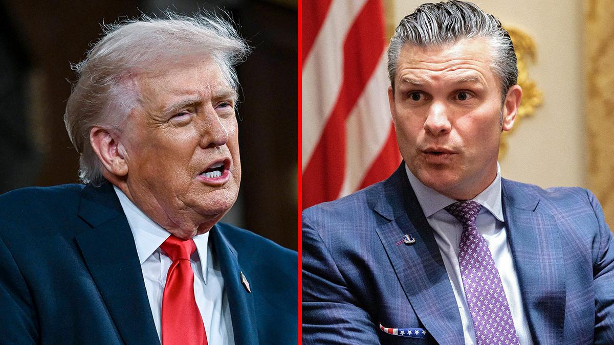 Photo of Donald Trump, Pete Hegseth