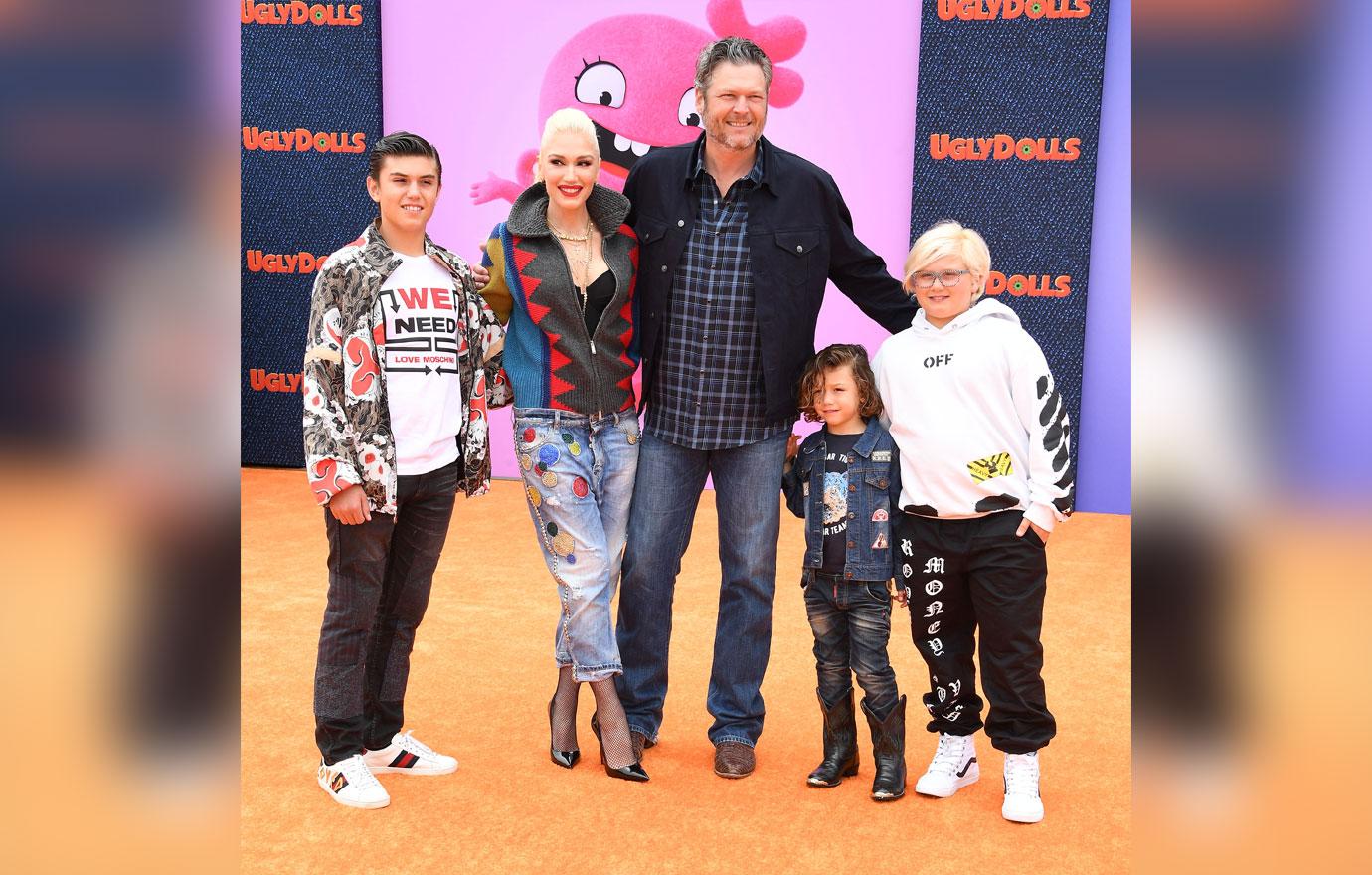 Gwen Stefani And Sons Attend Movie Premiere With Blake Shelton