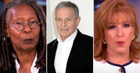 Photo of Whoopi, Bob Iger and Joy Behar