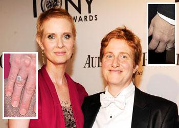 //cynthia nixon wife rings tonys
