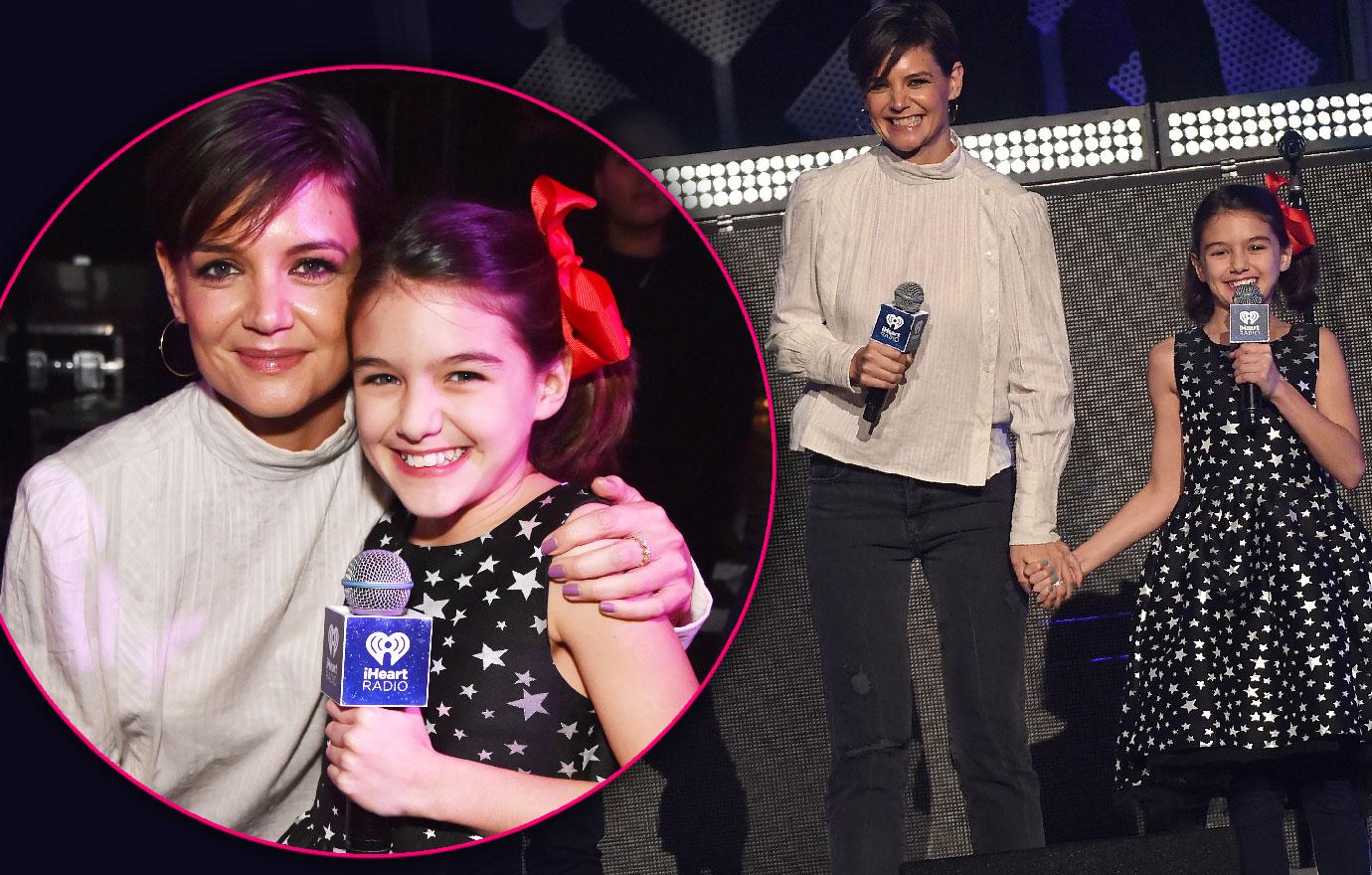 Katie Holmes And Suri On Stage Jingle Ball
