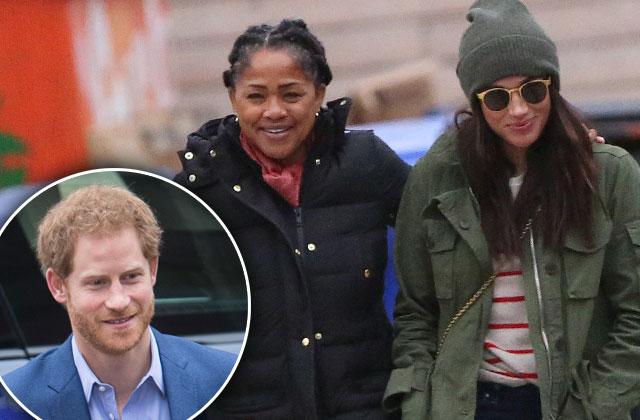 //meghan markle mom dinner prince harry family