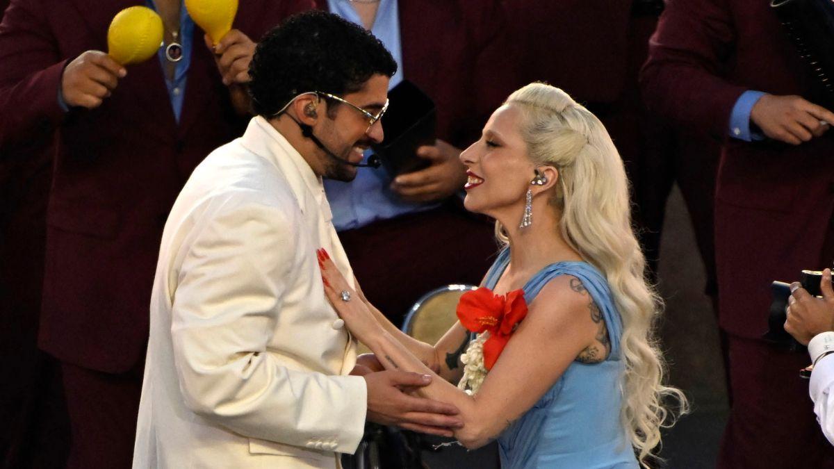 picture of Bad Bunny and Lady Gaga