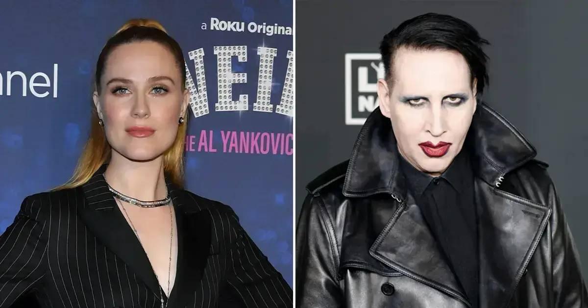 marilyn manson hits back evan rachel wood