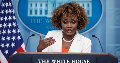 karine jean pierre angry john kirby tension