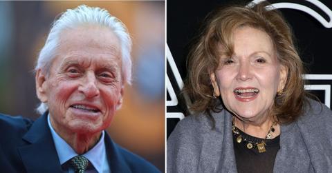 Split photo of Michael Douglas, Brenda Vaccaro