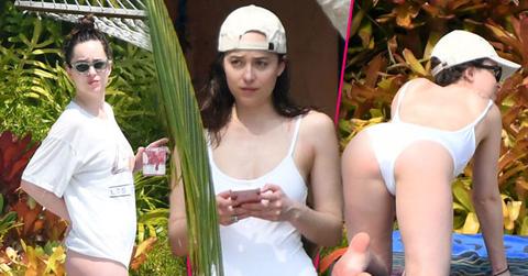 //dakota johnson bathing suit miami pp