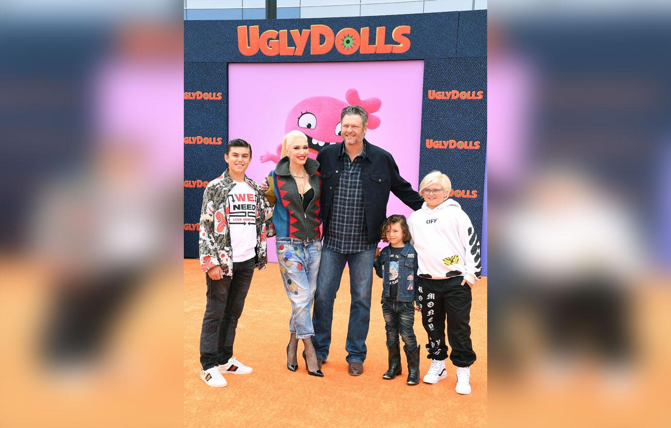 Gwen Stefani And Sons Attend Movie Premiere With Blake Shelton