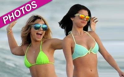 //vanessa hudgens selena gomez beach bikinis inf