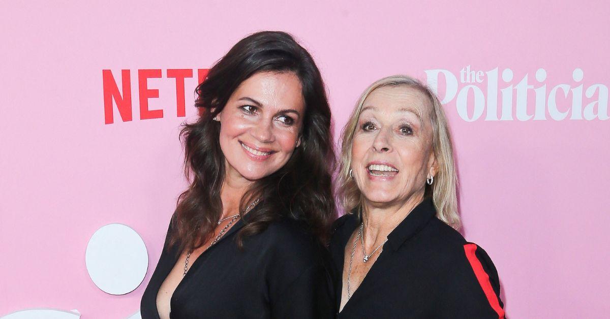 Photo of Julia Lemigova and Martina Navratilova