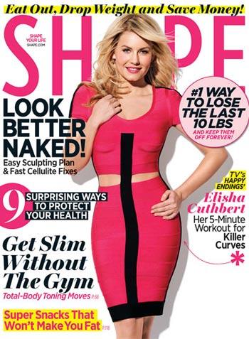 //elisha cuthbert shape cover february