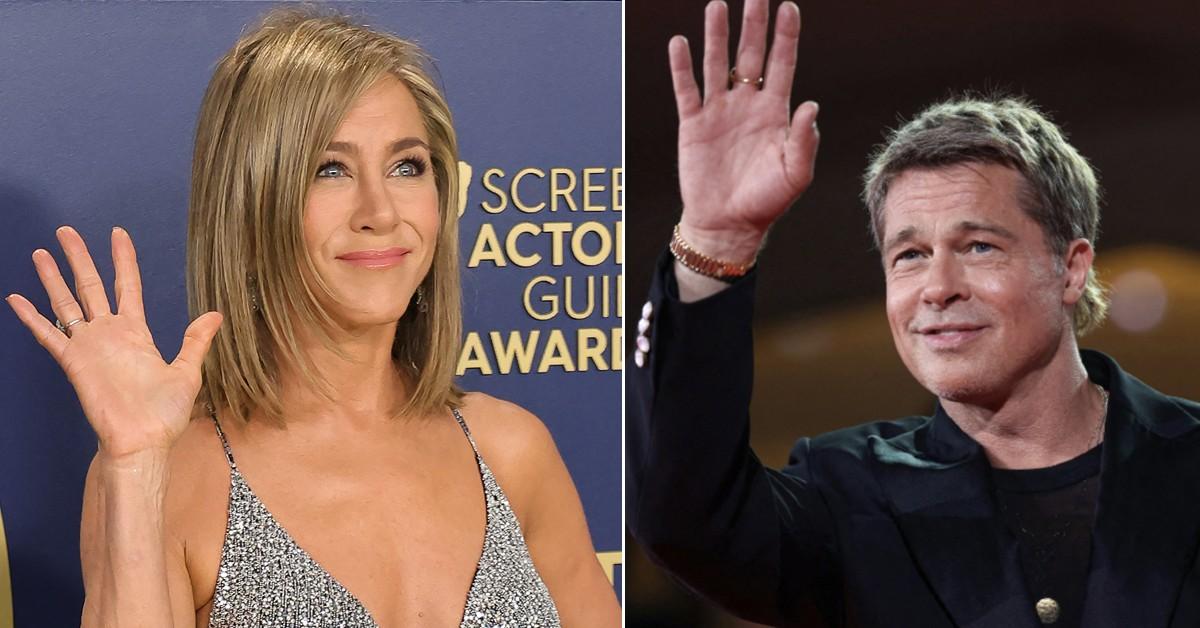 jennifer aniston brad pitt steamy rom com big screen reunion make them millions pp